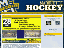Tablet Screenshot of muhockey.com